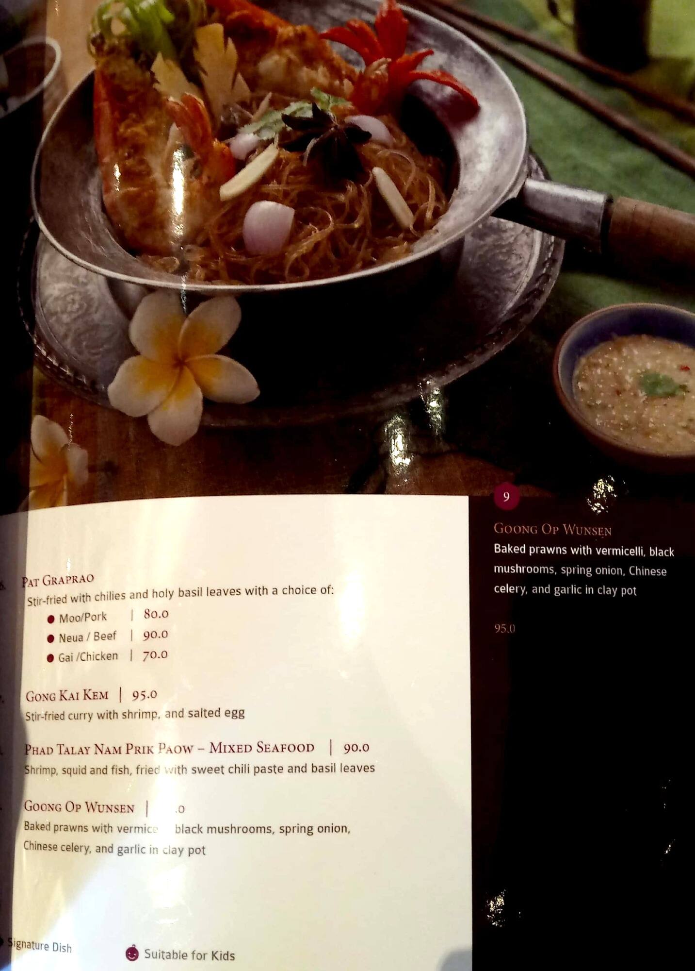 Menu at Nam Thai Kitchen & Bar, Jakarta