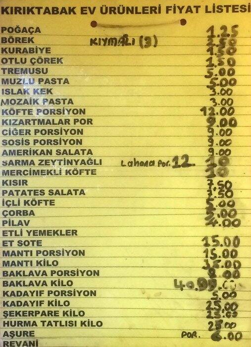 Kırık Tabak Ev Yemekleri Menü, Kırık Tabak Ev Yemekleri, Bakırköy