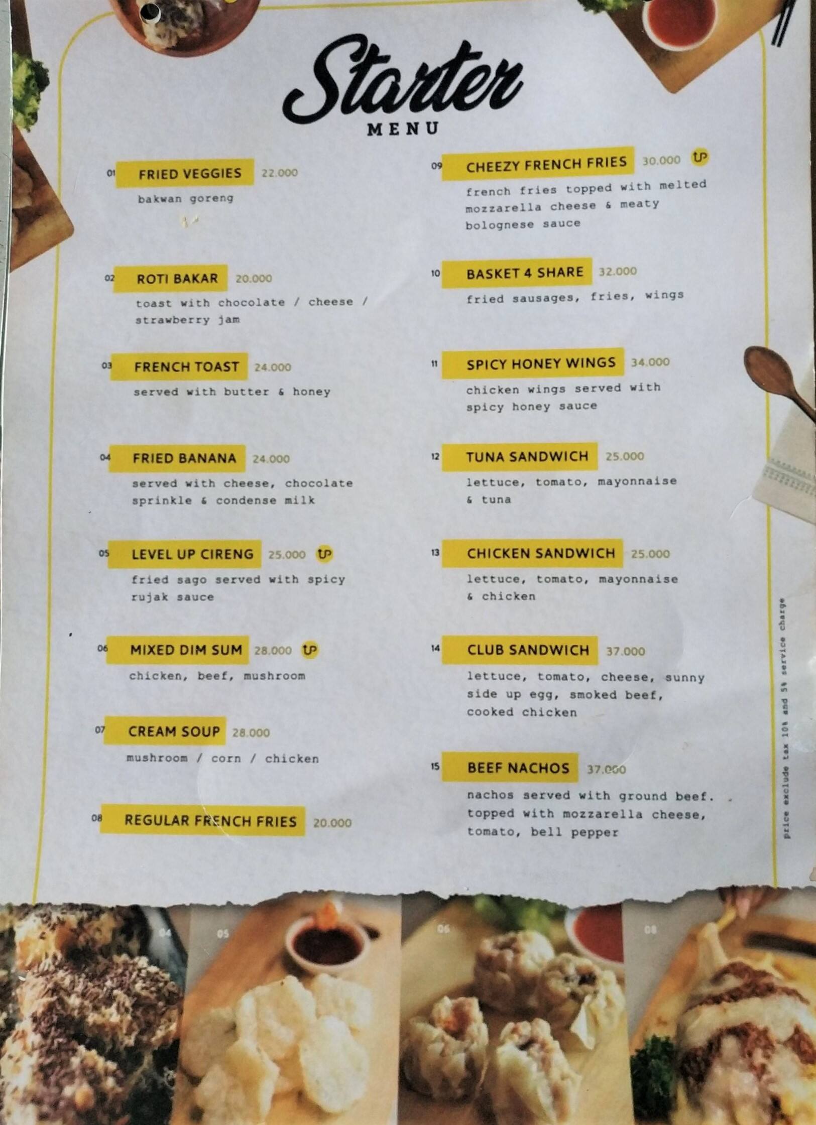 Level Up Menu Menu For Level Up Serpong Tangerang