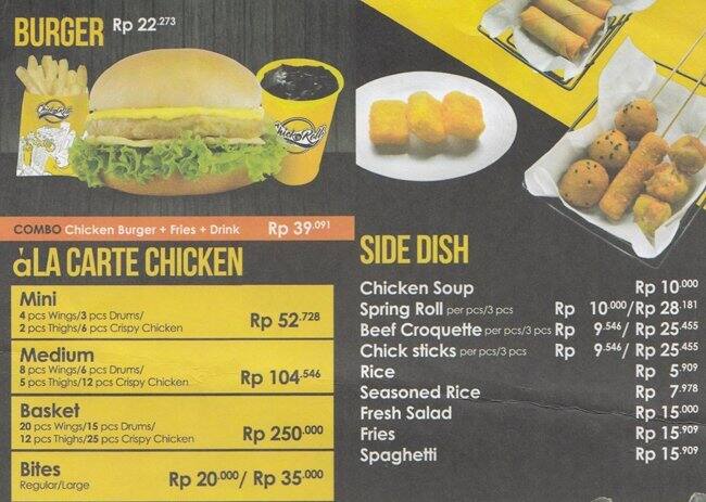Chick'N Roll, Gandaria, Jakarta - Zomato Indonesia