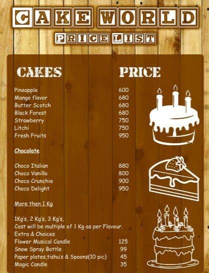 The Cake World in Kandanchavadi,Chennai - Order Food Online - Best Cake  Shops in Chennai - Justdial