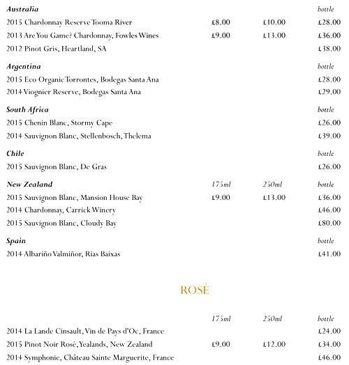 Menu at London Steakhouse Co, London, 109117 Middlesex St