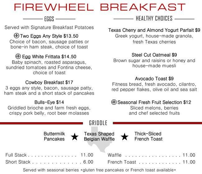 Firewheel Cafe Menu, Menu for Firewheel Cafe, Cedar Creek, Austin
