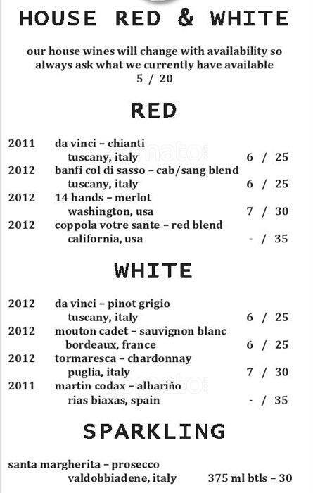Roppolo's Pizzeria menu