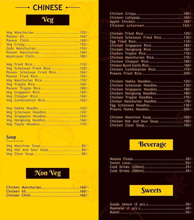 Menu at Desi Kitchen, Mumbai