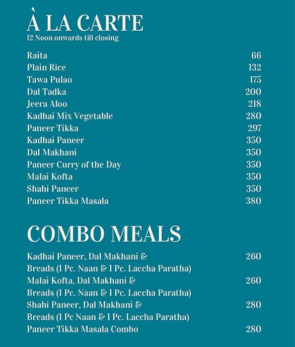 Haldiram's menu