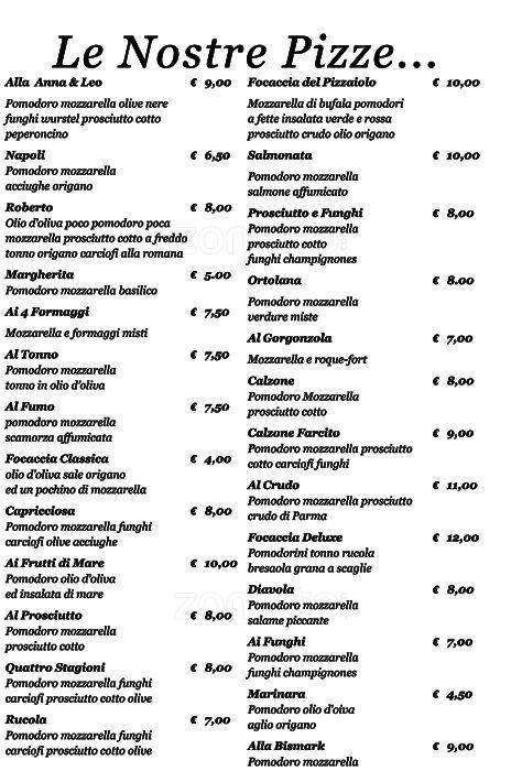 Menu di Anna e Leo 