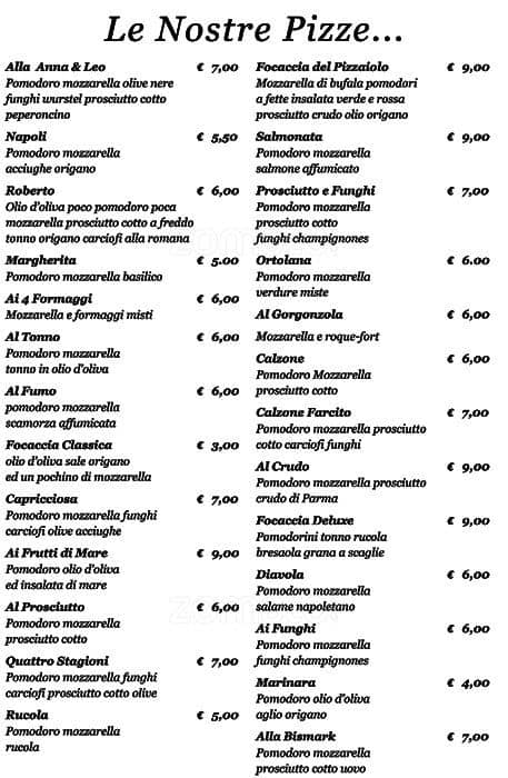 Menu di Anna e Leo 