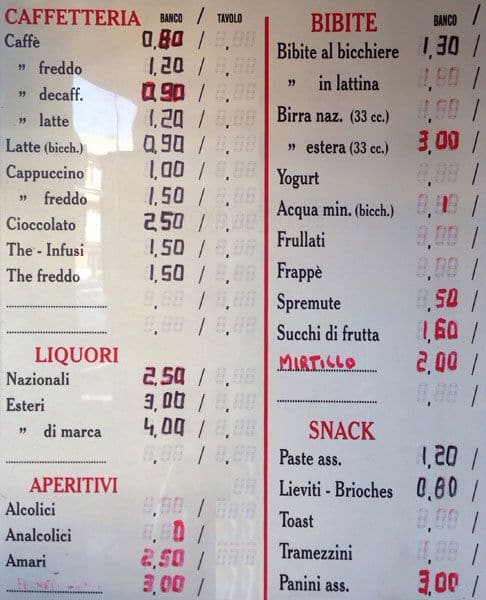 Menu di Bar Cheri 2 