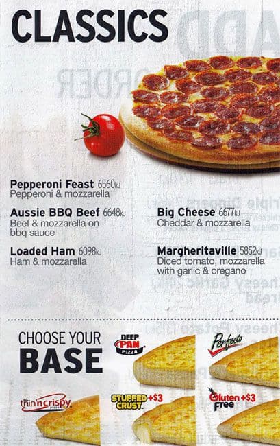 Menu at Pizza Hut Northpark pizzeria, Prospect, Shop 40 Northpark ...