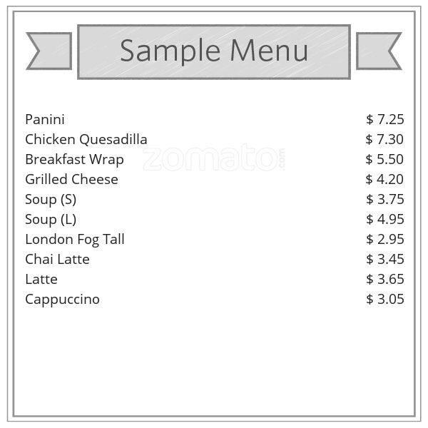 Season's Apple Cafe Menu, Menu for Season's Apple Cafe, Cariboo