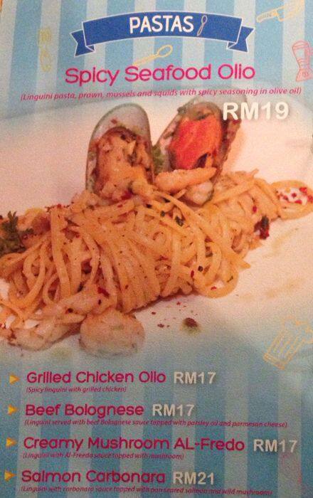 Stalkers Cafe, Dataran Sunway Menu