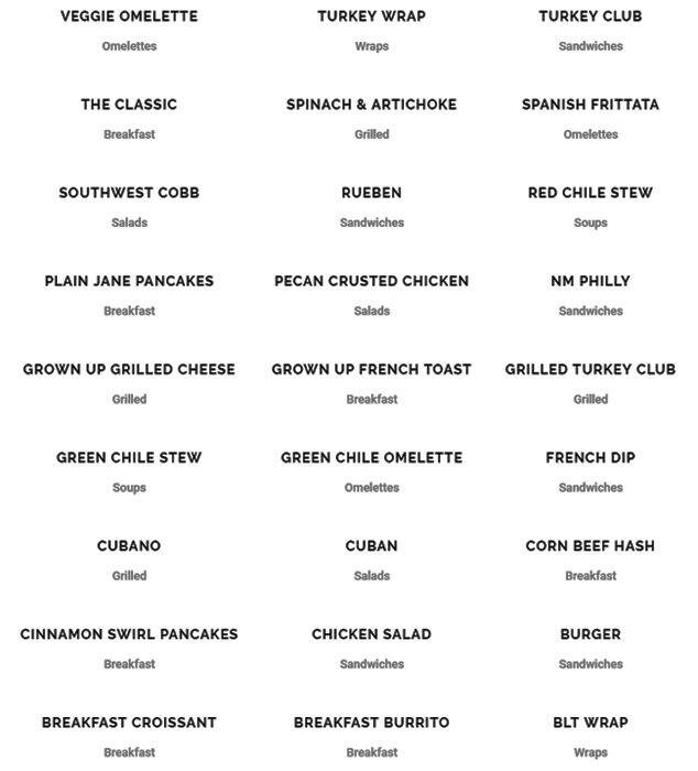 Green Door Bakery Menu Menu For Green Door Bakery Las Cruces
