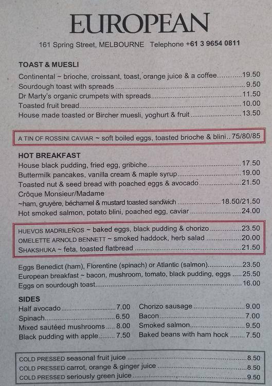 menu-at-the-european-pub-bar-melbourne
