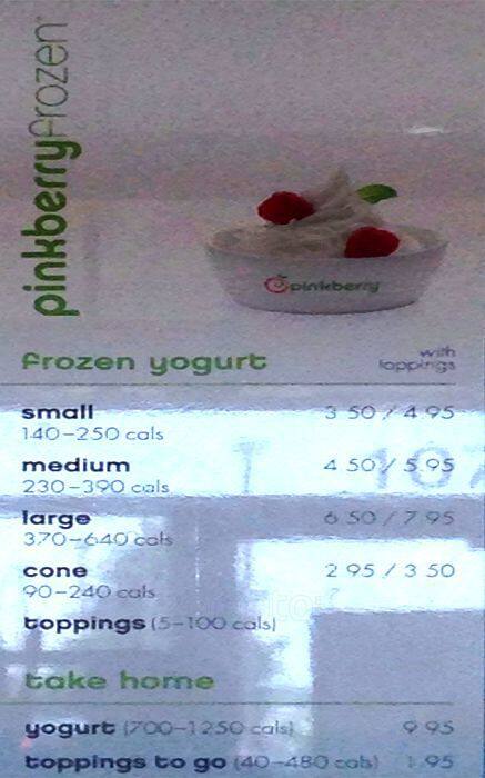 Carta de Pinkberry