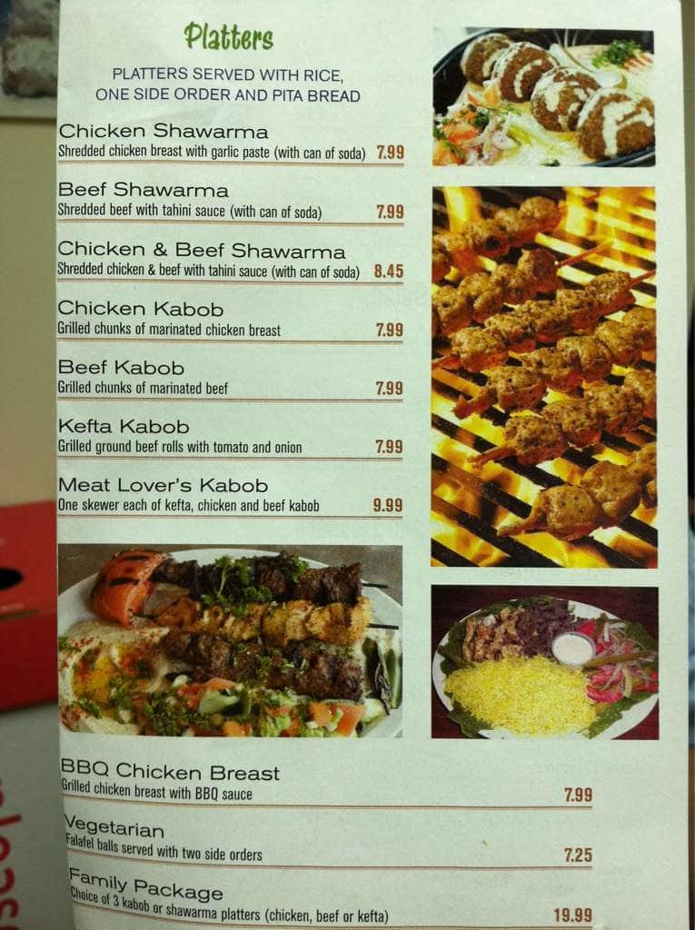 Menu at House of Kabob restaurant, New Britain
