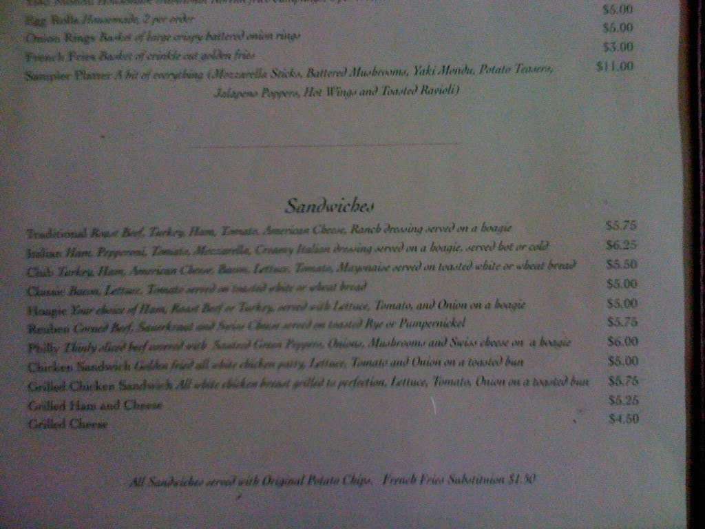 Jitters Menu, Menu for Jitters, St Robert, St Robert Urbanspoon/Zomato