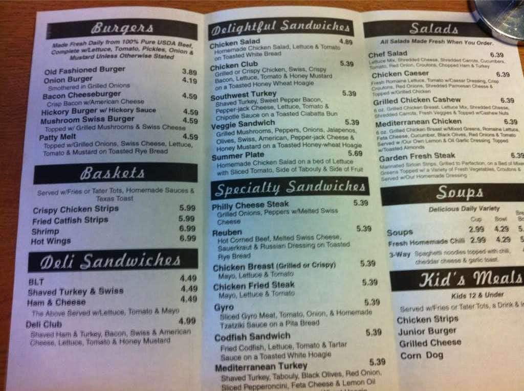 Naifeh's Deli & Grill Menu Urbanspoon/Zomato