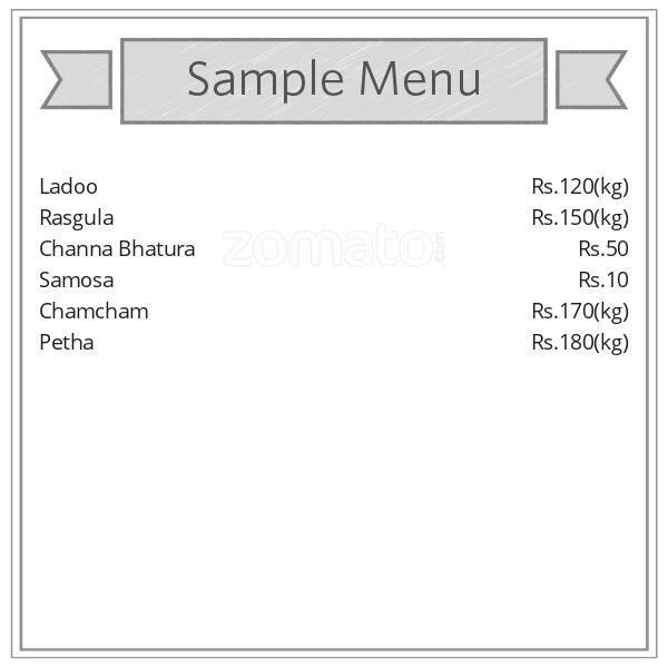 Gora Sweets Menu, Menu for Gora Sweets, GT Road, Amritsar Zomato