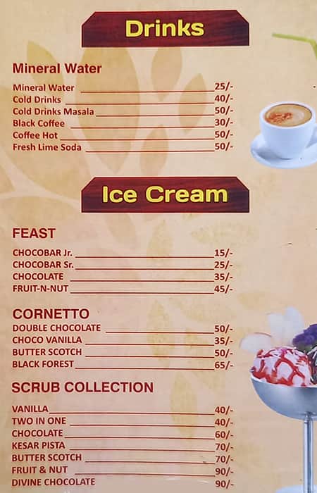 Bhajohari Ranna menu