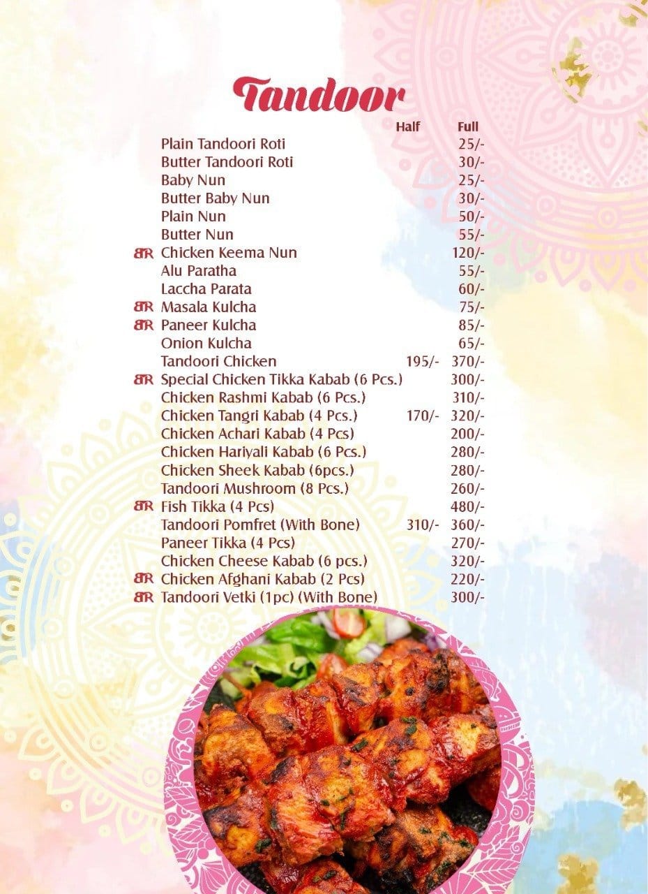 Bhajohari Ranna menu