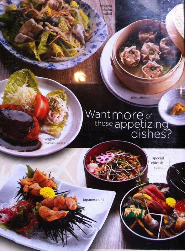 Menu at Hanakazu Japanese Restaurant, Parañaque, 5139 N Bridgeway