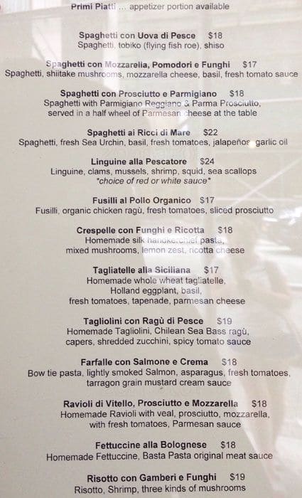 basta pasta new york city