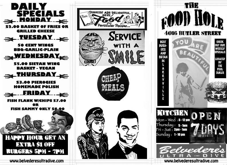 Belvedere's Ultra Dive Menu Urbanspoon/Zomato