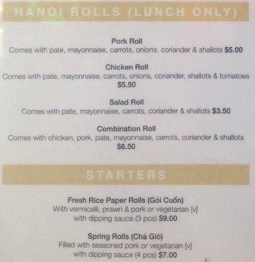 Little Hanoi City Menu, Menu for Little Hanoi City, Rozelle, Sydney ...