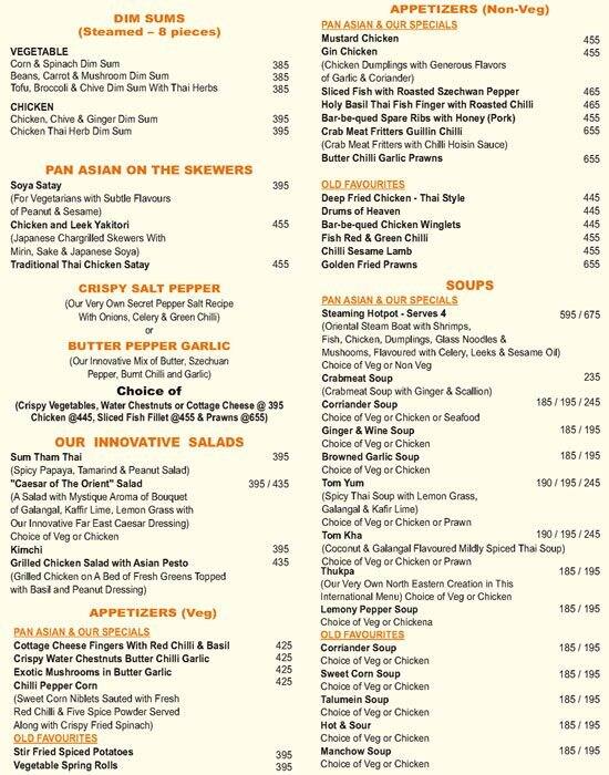 Bamboo Shoots Menu, Menu for Bamboo Shoots, Sector 18, Noida Zomato