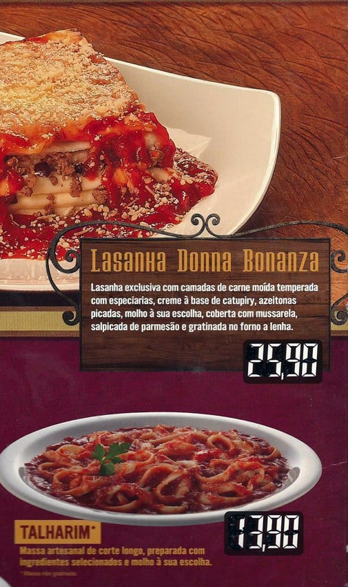 PATRONI VIAPARQUE cardápio