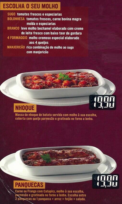 PATRONI VIAPARQUE cardápio