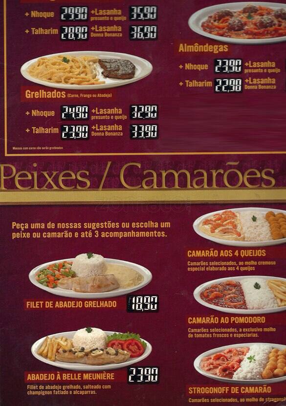 PATRONI VIAPARQUE cardápio