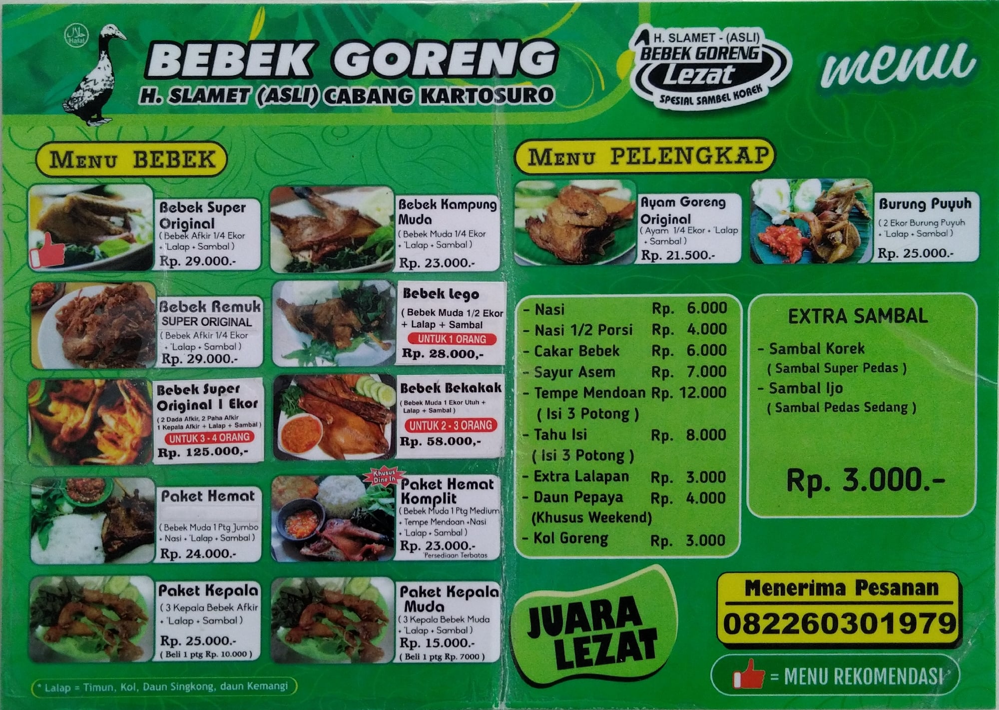 Bebek Goreng H Slamet Menu Menu For Bebek Goreng H Slamet Bogor Utara Bogor