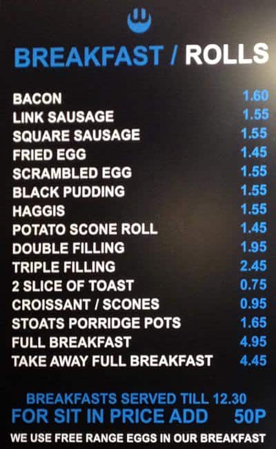 Wolfits menu