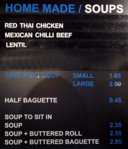 Wolfits menu