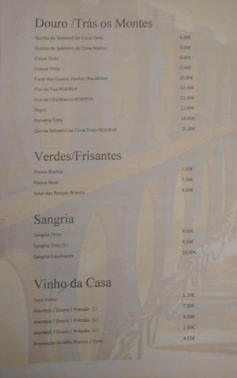 Menu At Cozinha Lusa Restaurant Amadora menu-at-cozinha-lusa-restaurant-amadora