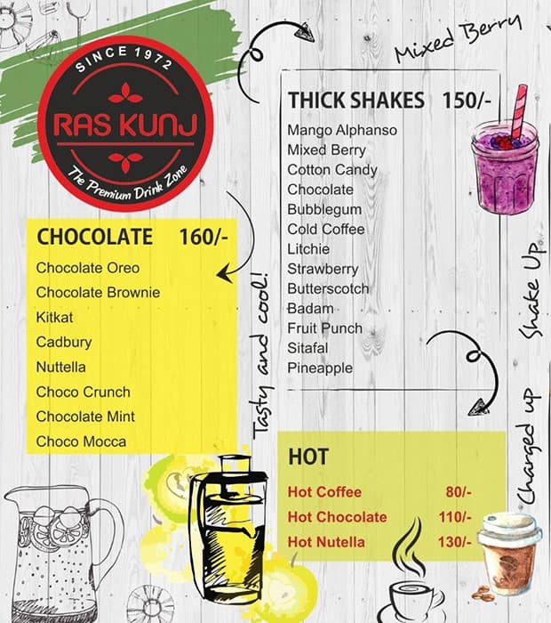 RasKunj menu