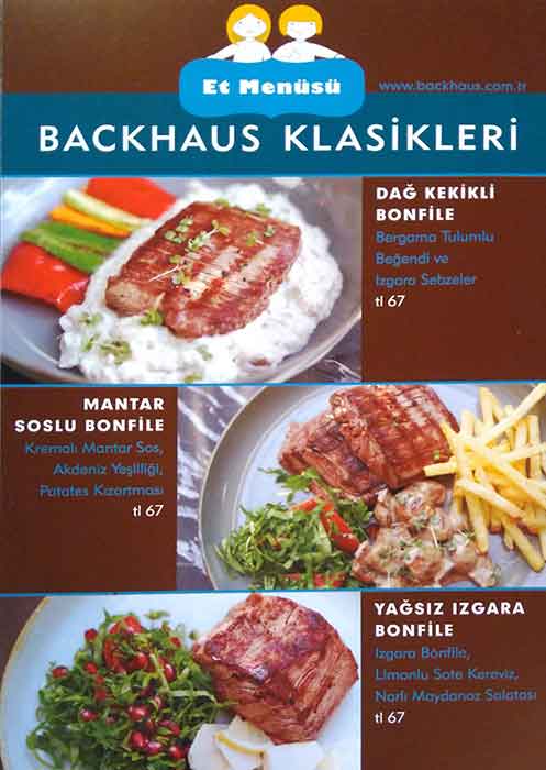 Backhaus Menu Menu For Backhaus Istinye Merkez Istanbul