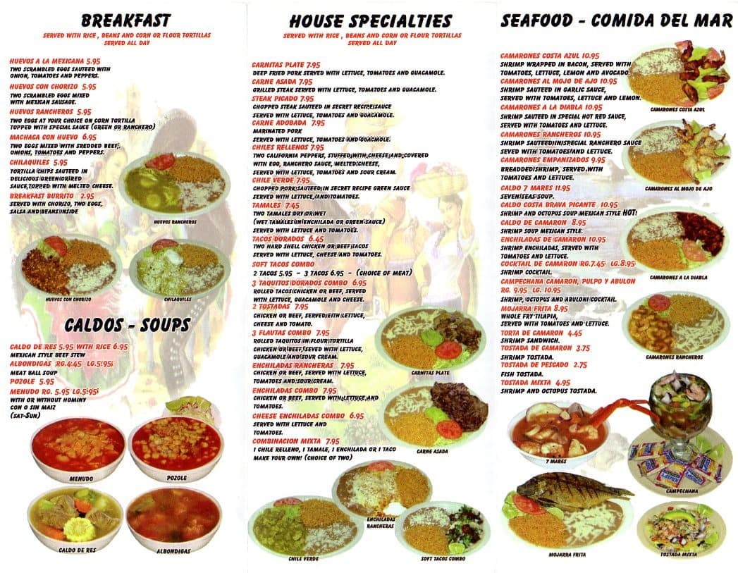 Casa Mota Menu Menu For Casa Mota Riverside Inland Empire