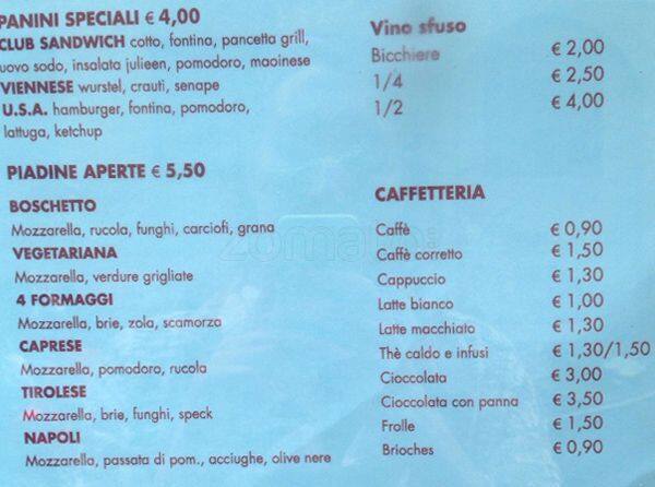 Menu di Berlin Cafe 