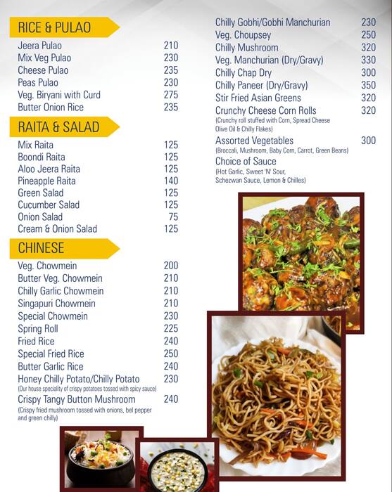 Le Chef menu