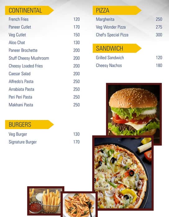Le Chef menu