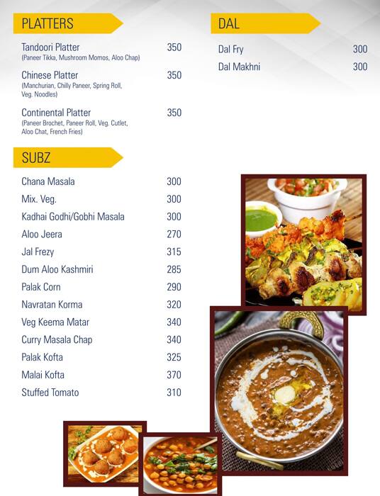 Le Chef menu