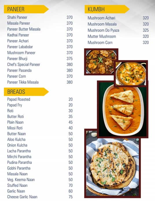 Le Chef menu