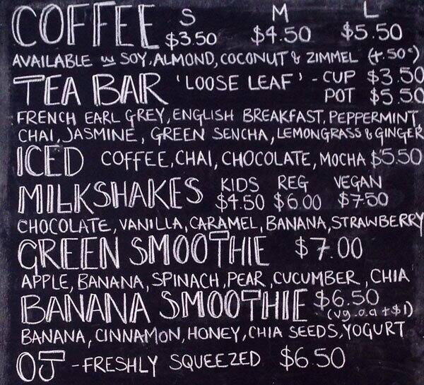 Menu at Dear Daisy fast food, Forestville