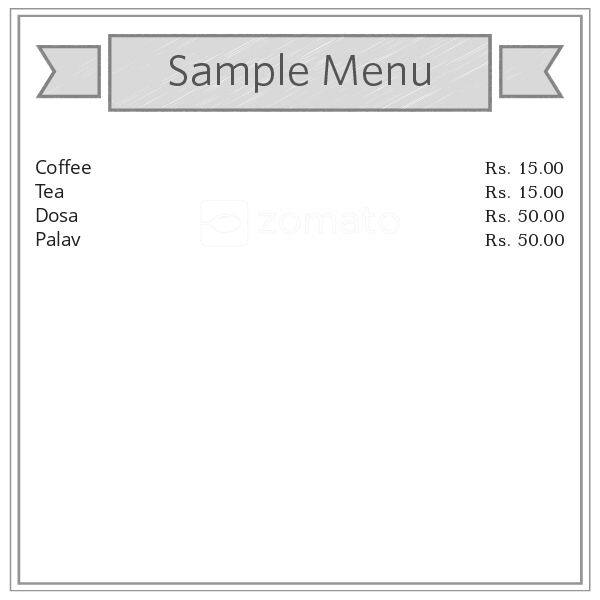 Nammoora Thindi menu