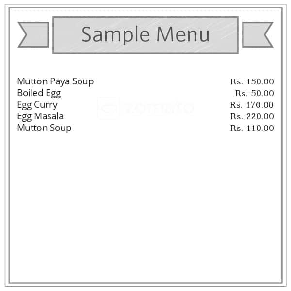 Marathwada Biryani House menu