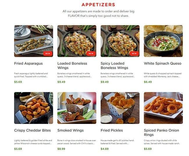 Chili's Grill & Bar Menu Urbanspoon/Zomato