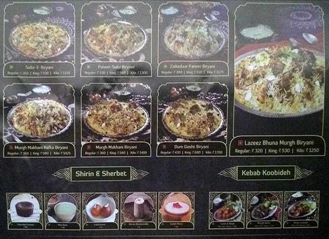 Behrouz Biryani Menu Menu For Behrouz Biryani Ahmedabad Zomato